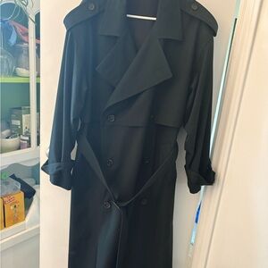 Unisex Dark green Trench Coat